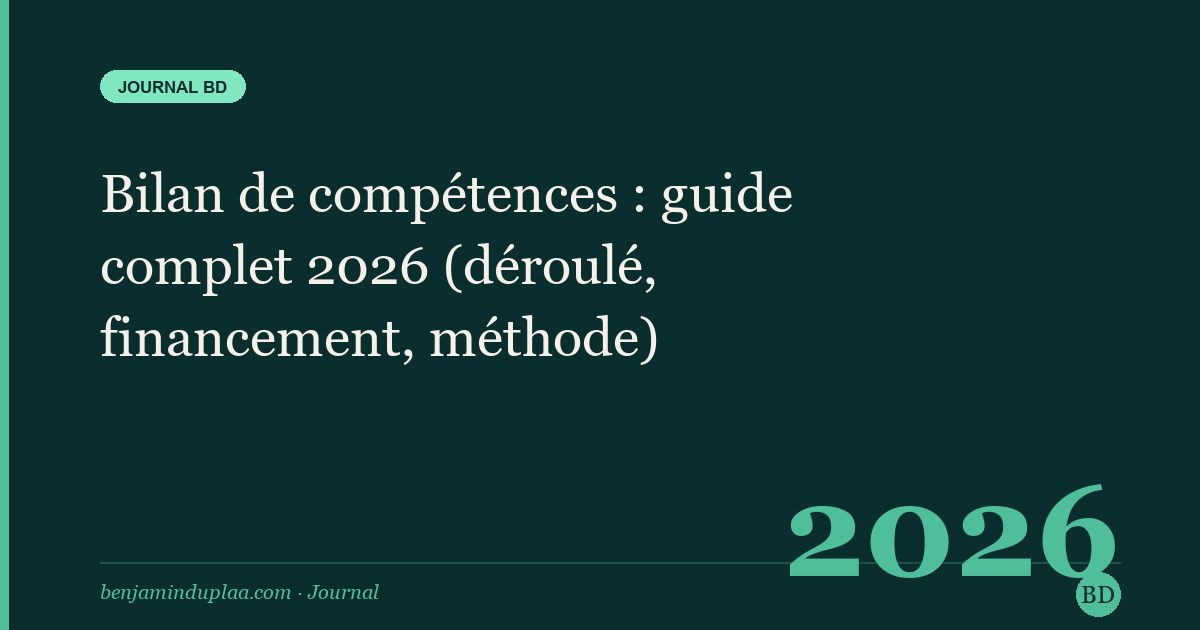 Bilan de compétences : pourquoi 4 personnes sur 10 en ressortent déçues (et comment l'éviter)