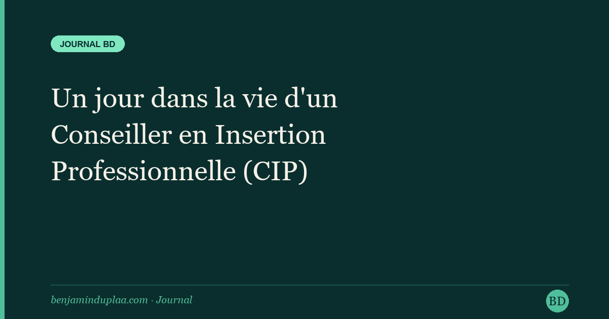 Conseiller en insertion professionnelle (CIP) : journée type, missions, salaire et formation